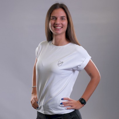 4386-damske bile logo uv